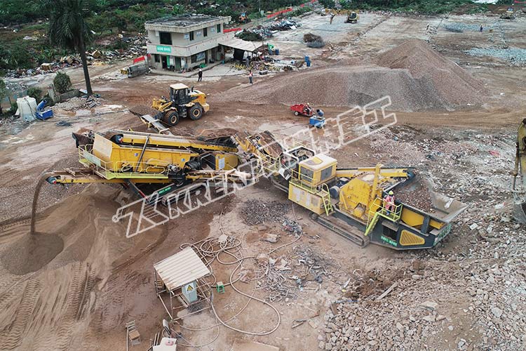 移動破碎站如何破碎篩分建筑垃圾？